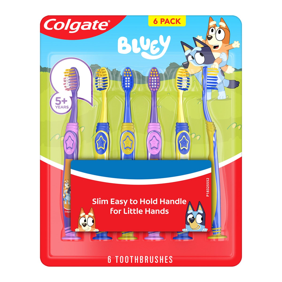 Colgate Bluey Toothbrush 6 Pack - Image 1
