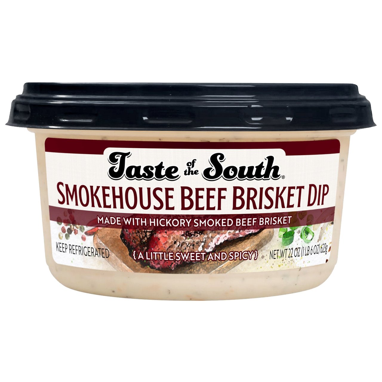 Taste of the South Smokehouse Beef Brisket Dip 22 Ounce Container - Image 1