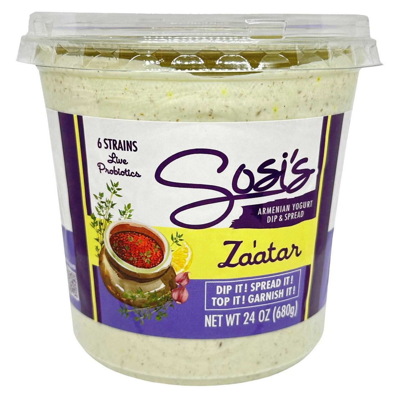 Sosi's Za'atar Armenian Yogurt Dip, 24 oz - Image 1