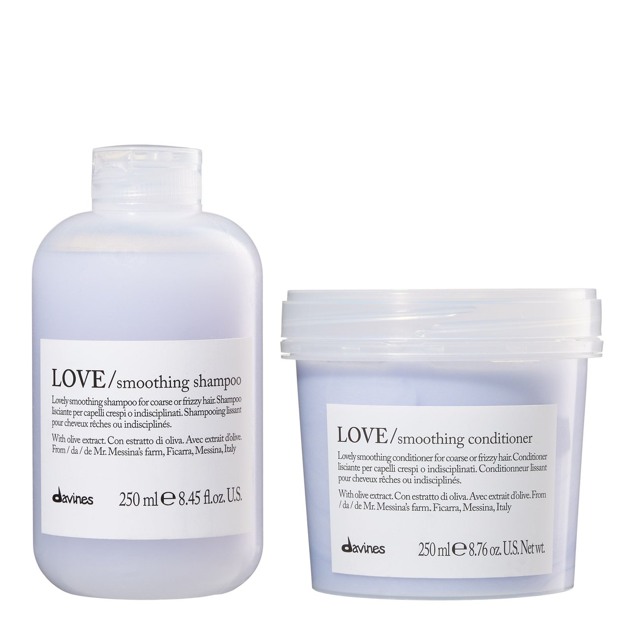 Davines Love Smoothing Shampoo & Conditioner Combo - Image 1