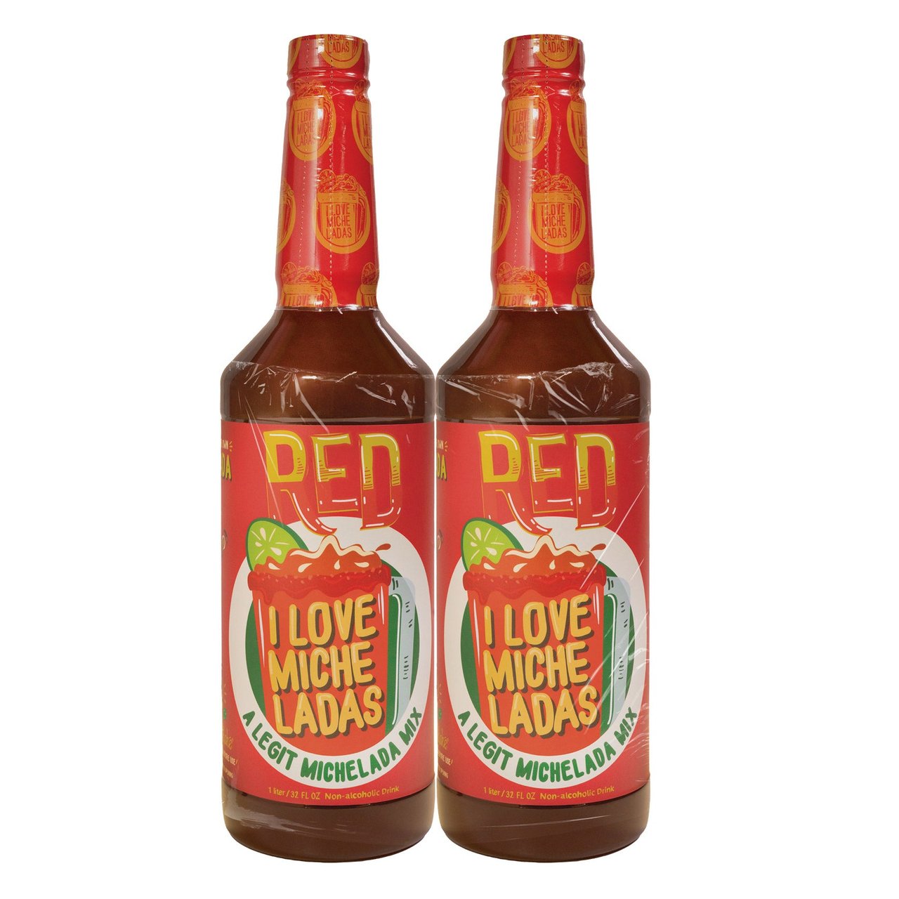 Red I Love Micheladas Mix 2-Pack 32 oz