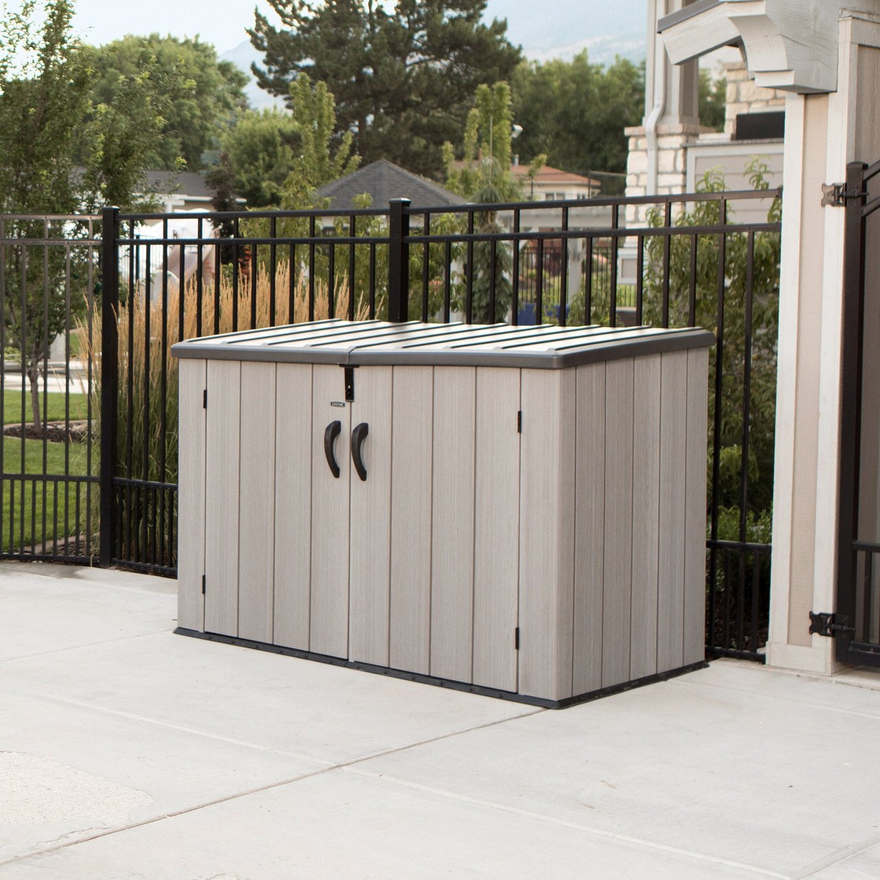 Lifetime Horizontal Resin Storage Shed - Image 1
