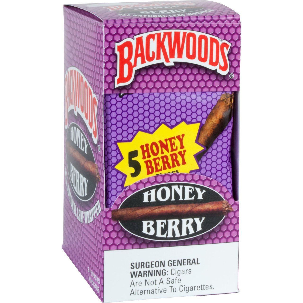 Backwoods Honey Berry Cigars, 8 Packs of 5 CT - Image 1