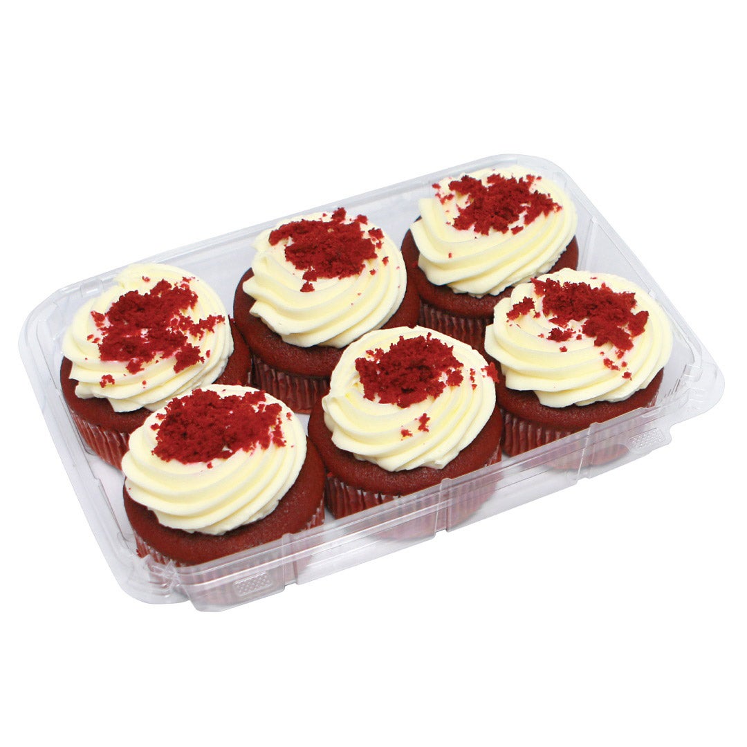 Red Velvet Mini Cakes with Cream Cheese Icing, 6-Pack