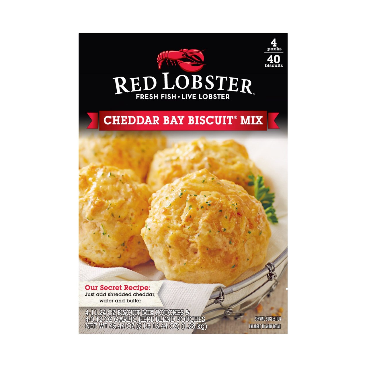 Red Lobster Cheddar Bay Biscuits 45.4 oz - Image 1