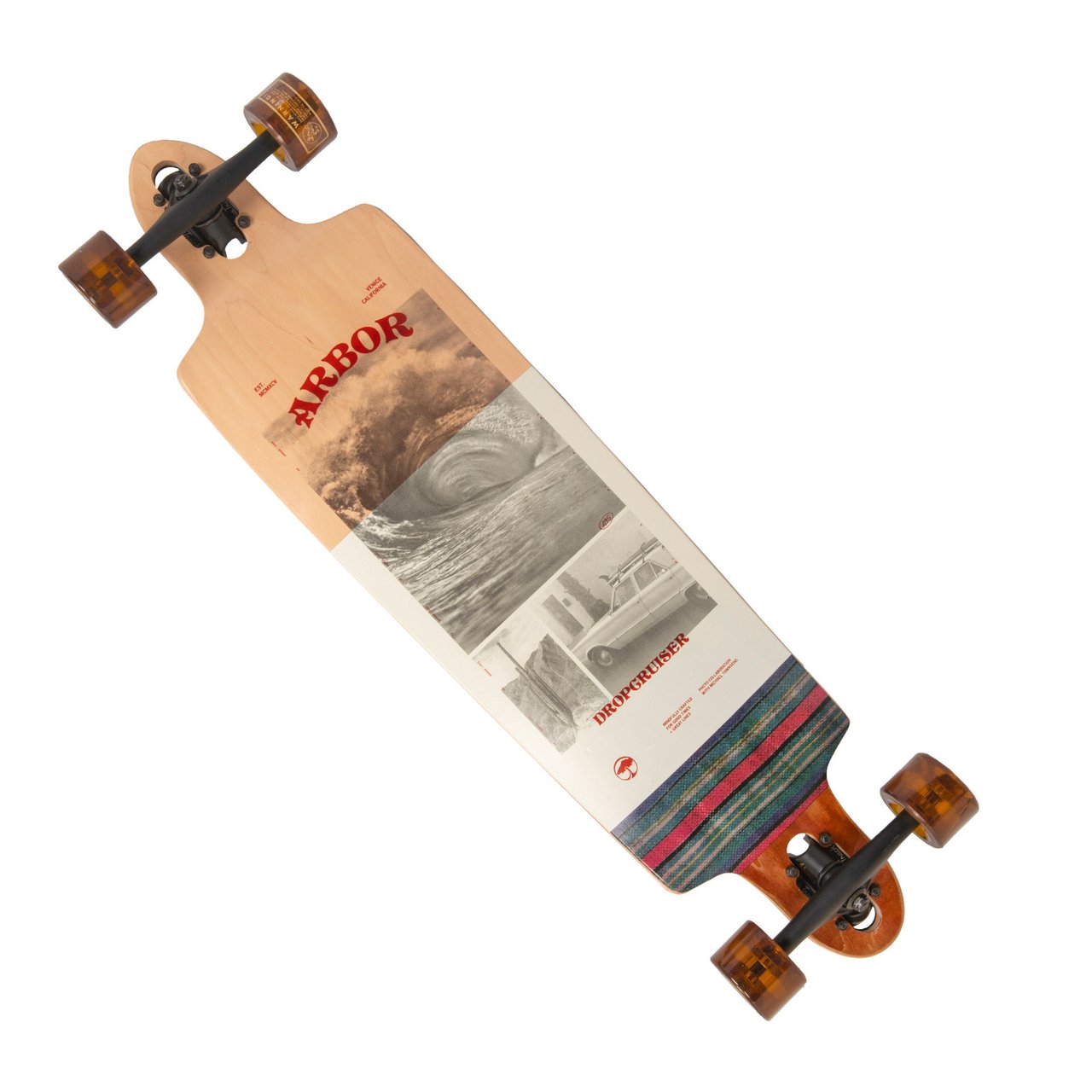 Arbor Photo Dropcruiser Complete Longboard Skateboard, 38" - Image 1