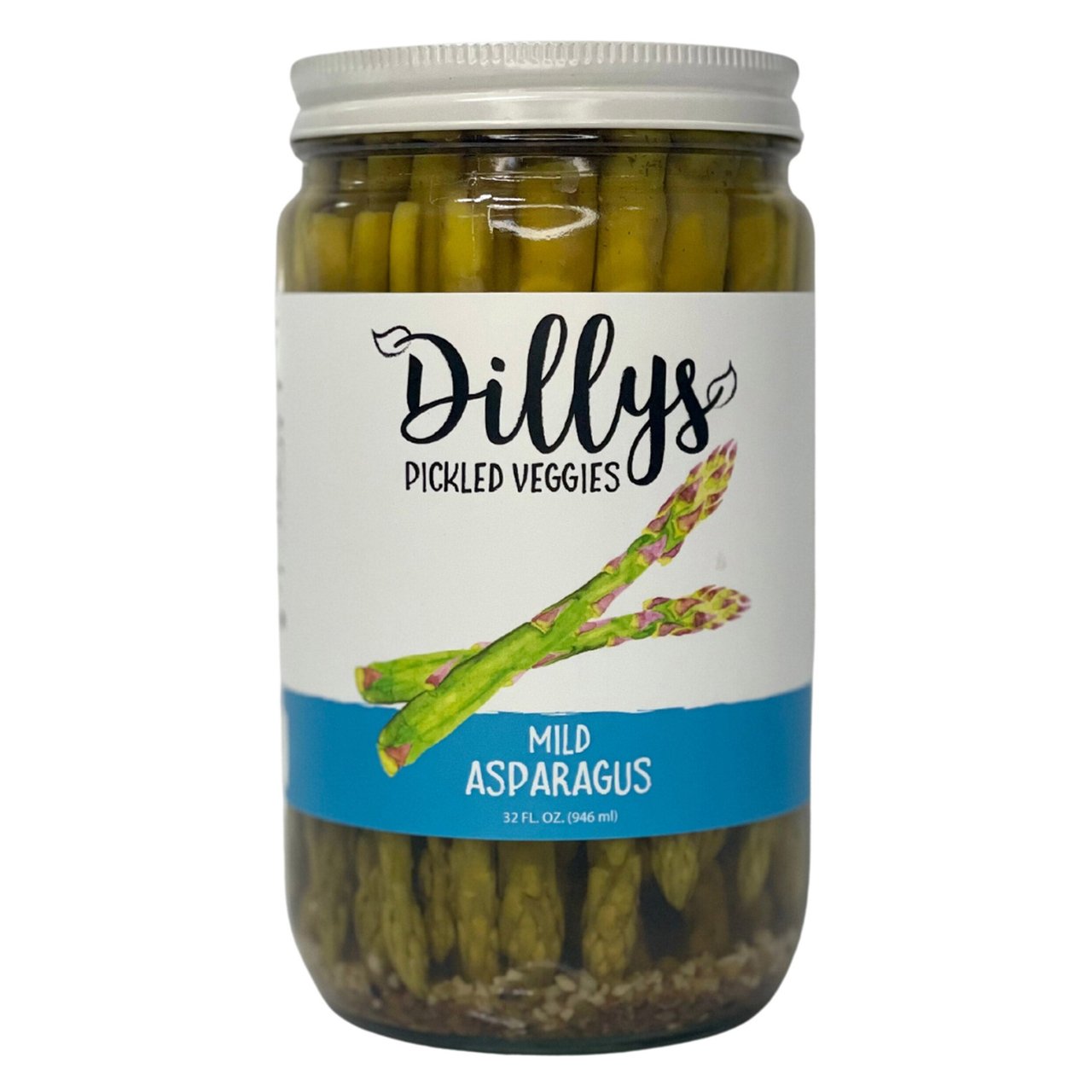 Dilly's Pickled Veggies Mild Asparagus 32 Ounce Jar