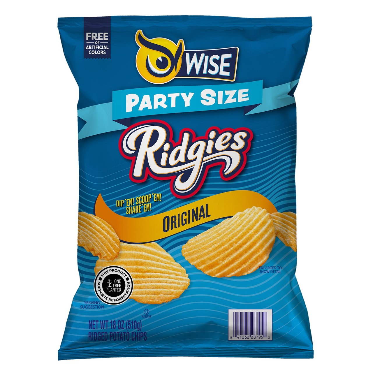 Wise Original Ridgies Potato Chips 18 oz (1.12 lbs) - Image 1