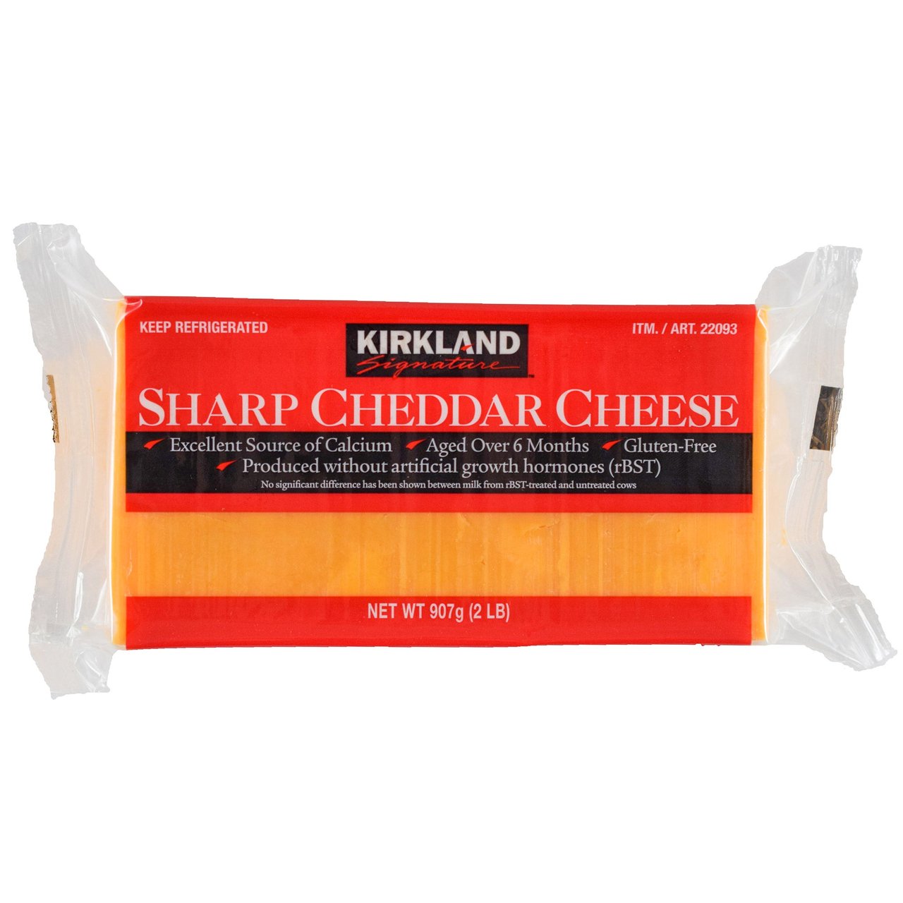 Kirkland Signature Sharp Cheddar Cheese 32 oz (2 lbs) - Image 1