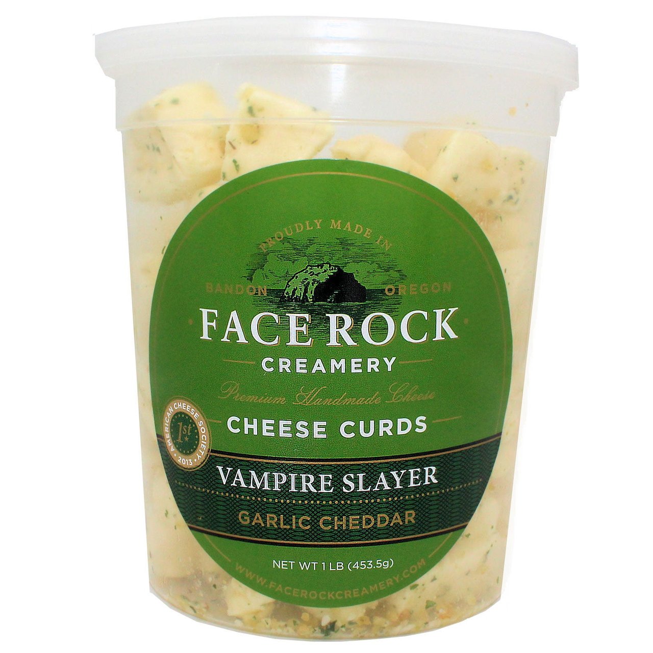 Face Rock Creamery Vampire Slayer Garlic Cheddar Curds 1 lb - Image 1
