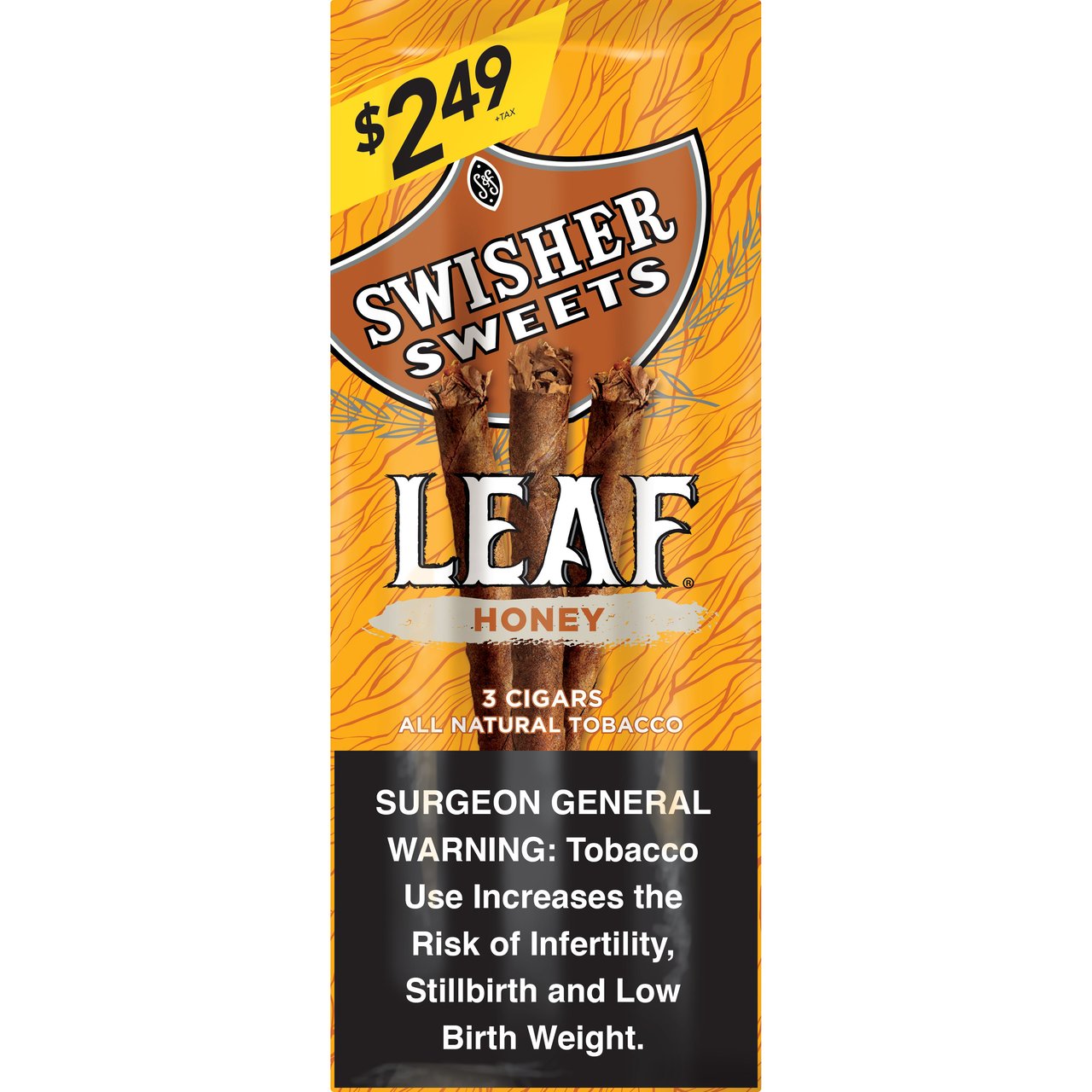 Swisher Sweets Leaf Honey Cigarillos, 3 ct, 10-Pack - Image 1