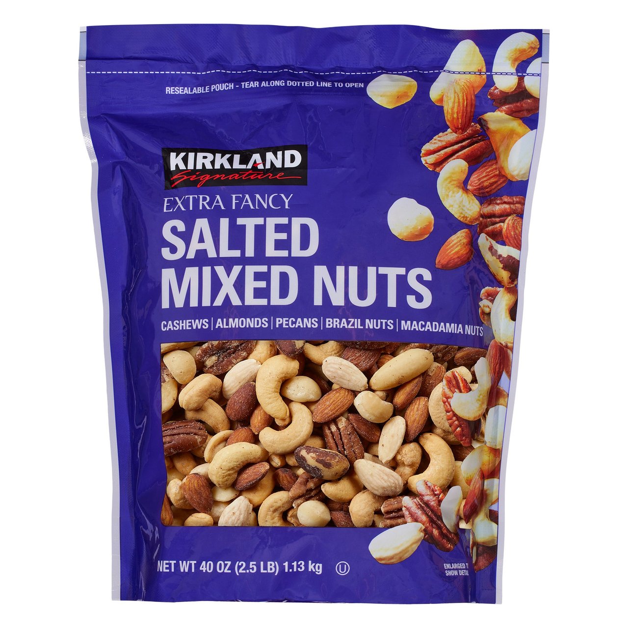 Kirkland Signature Extra Fancy Mixed Nuts 2.5 lbs - Image 1