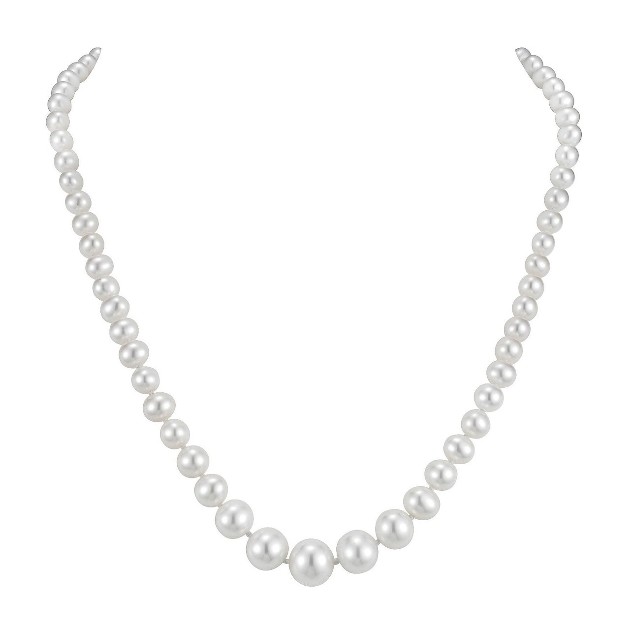 14KT Gold 5-11mm Freshwater Cultured Pearl Graduated Strand - Image 1