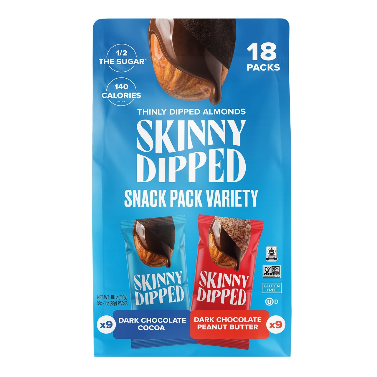 SkinnyDipped Grab-N-Go Variety Pack, 18 CT - Image 1