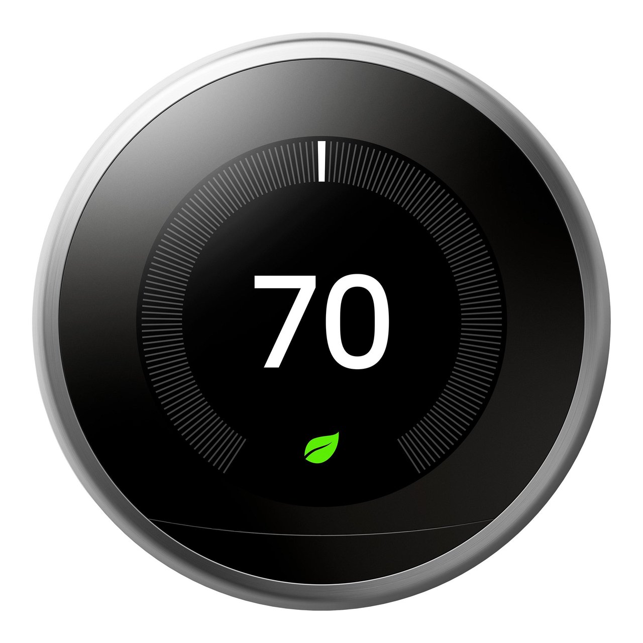 Nest Learning Thermostat 3rd Gen, Stainless Steel - Image 1