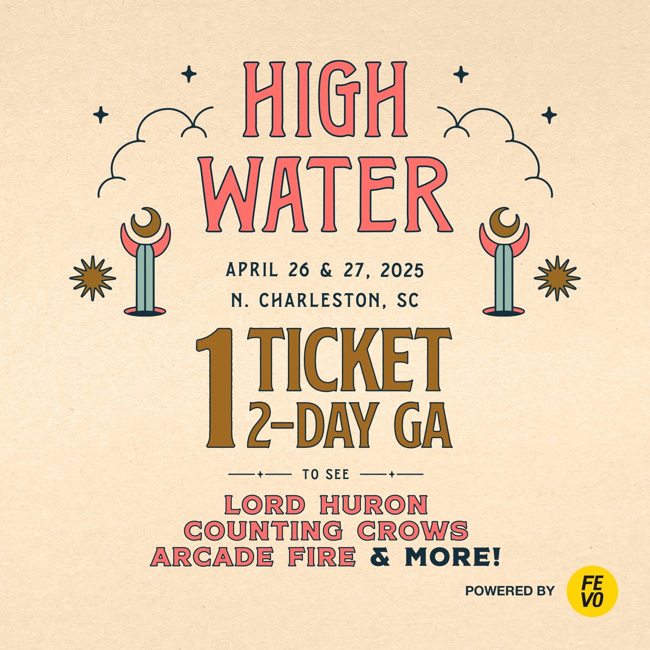 High Water Festival 2025 2-Day General Admission Tickets (Non-Refundable)
