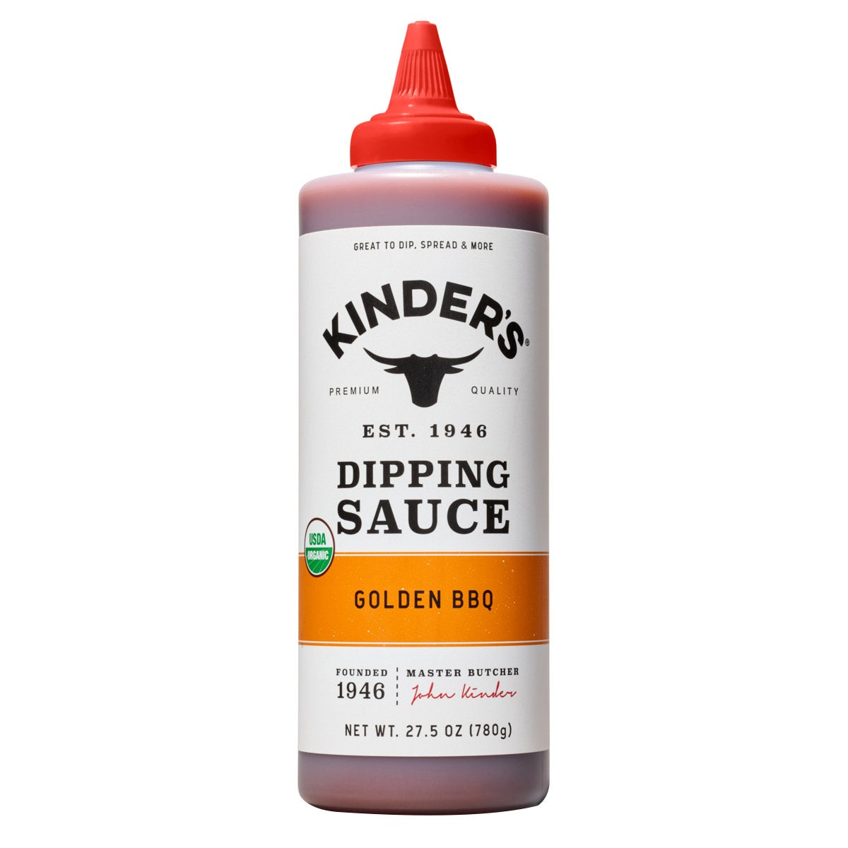 Kinder's Organic Golden BBQ Dip Sauce 27.5 oz - Image 1