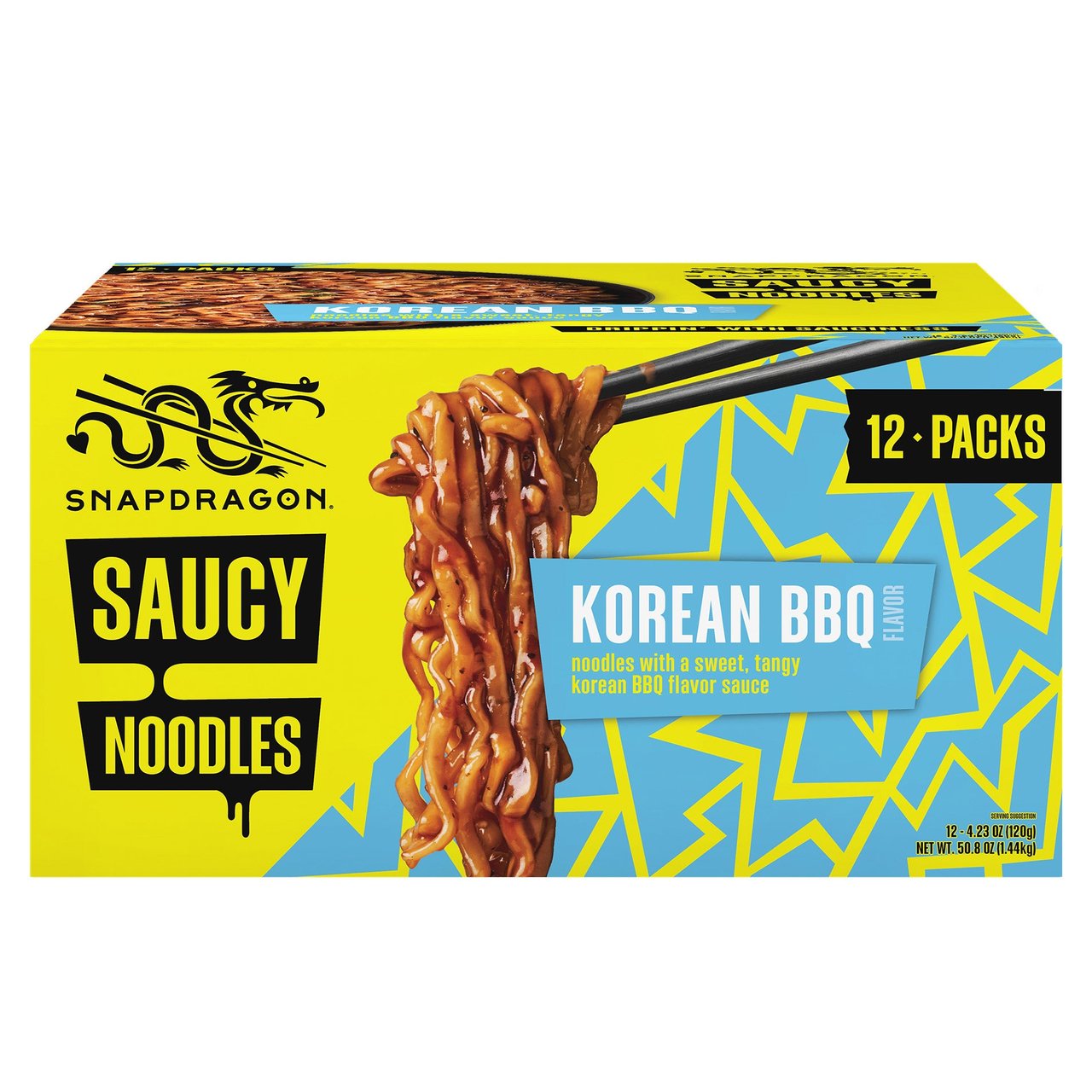 Snapdragon Korean BBQ Saucy Noodles 12/4.23 oz - Image 1