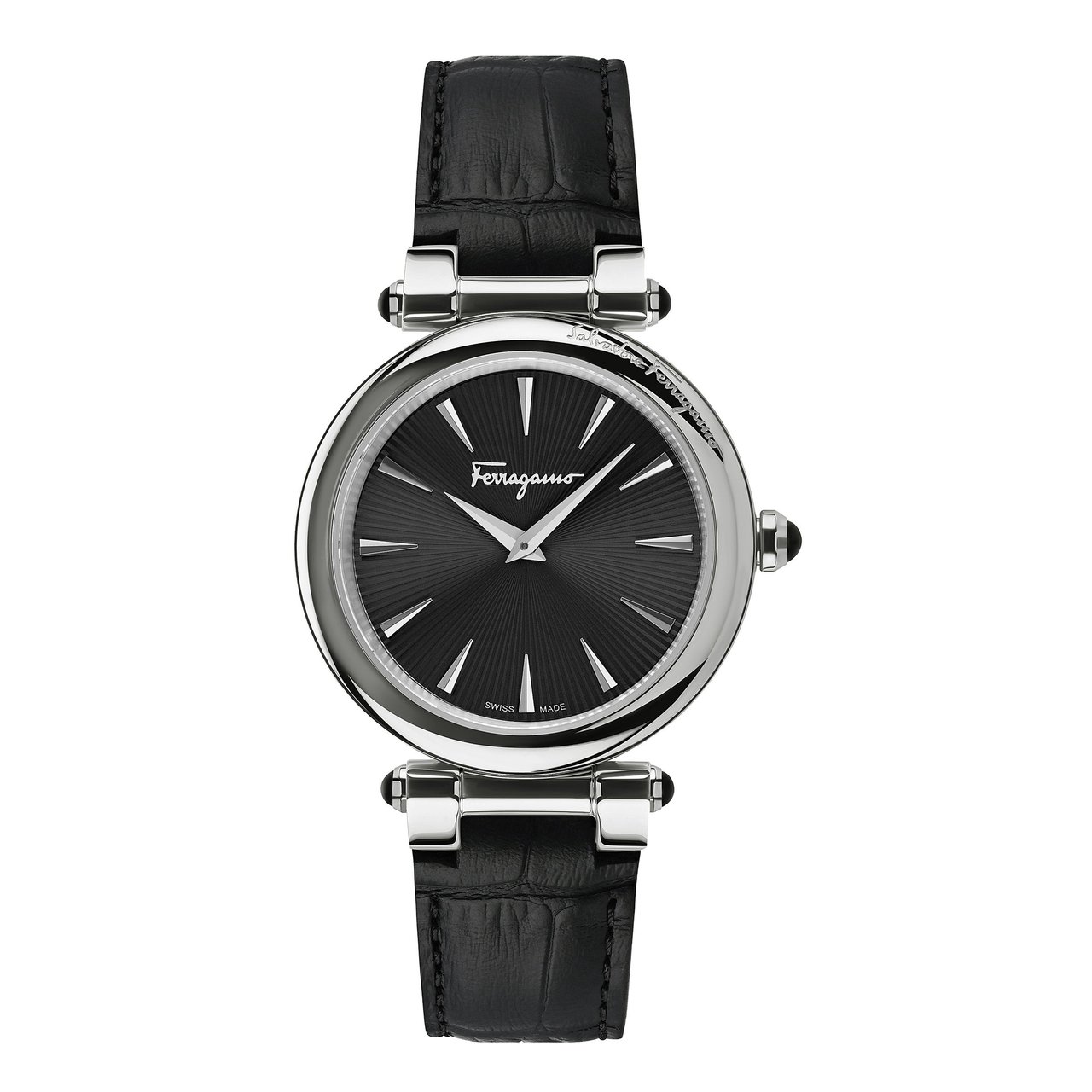 Ferragamo Idillio Black Dial Ladies Quartz Watch - Image 1