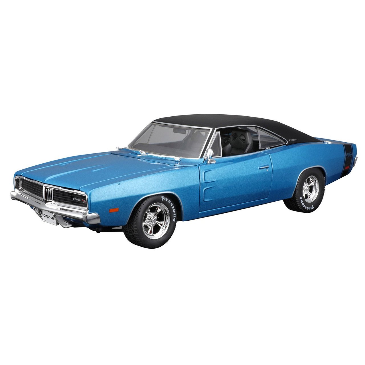 1969 Dodge Charger R/T 1:18 Scale Special Edition Die-Cast - Light Blue - Image 1