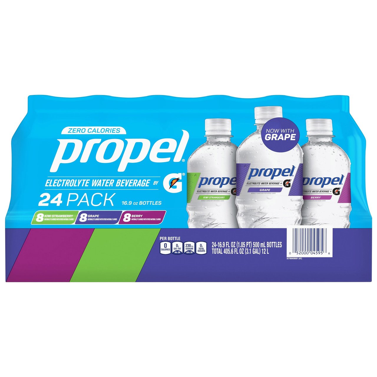 Propel Zero Fitness Water Variety 24/16.9 fl oz (12.6 qts) - Image 1