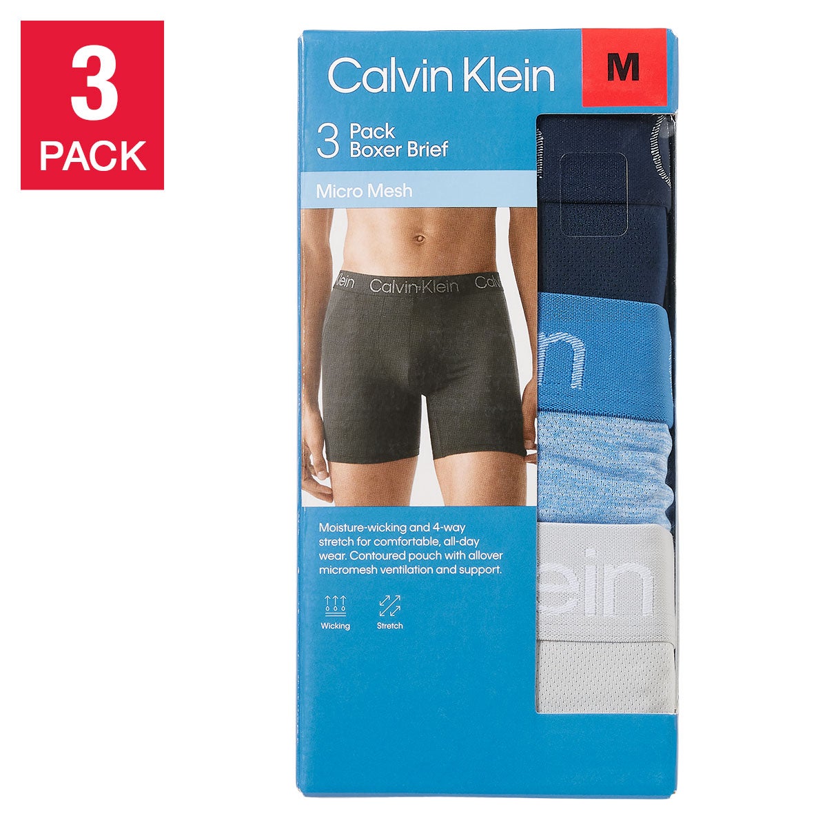 Calvin Klein Men's Micro Mesh Boxer Brief, 3-Pack - Image 1