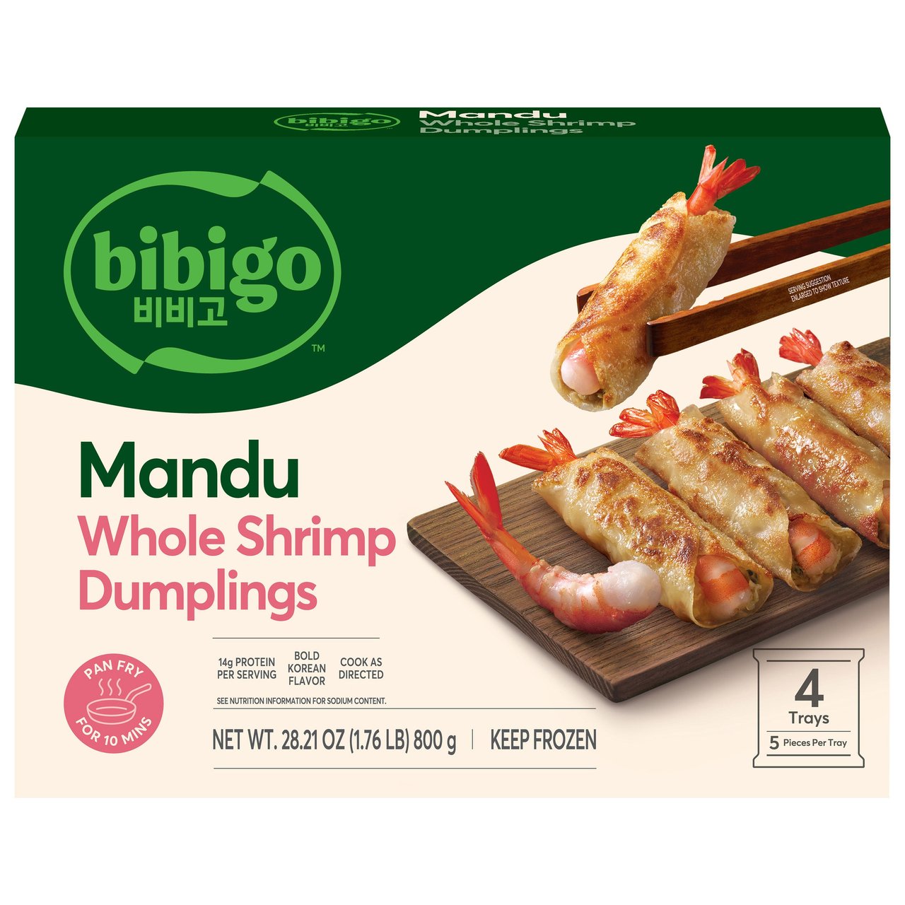 Bibigo Whole Shrimp Dumplings 4/5 Count Trays (#1979463) - $6.97