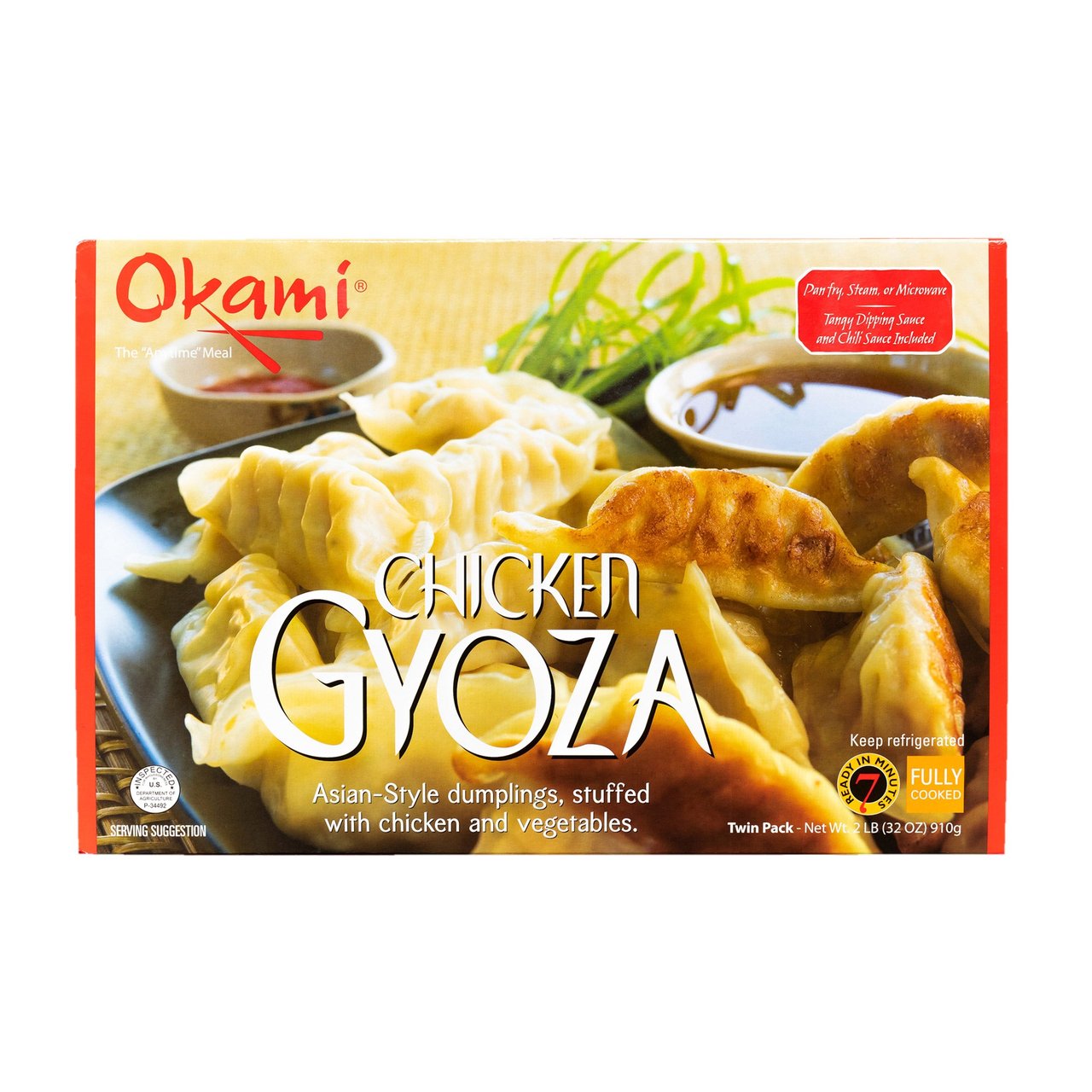 Okami Chicken Gyoza 32 Ounces - Image 1