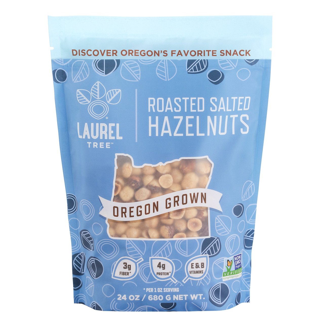 Laurel Tree Dry Roasted Hazelnuts 24 oz - Image 1