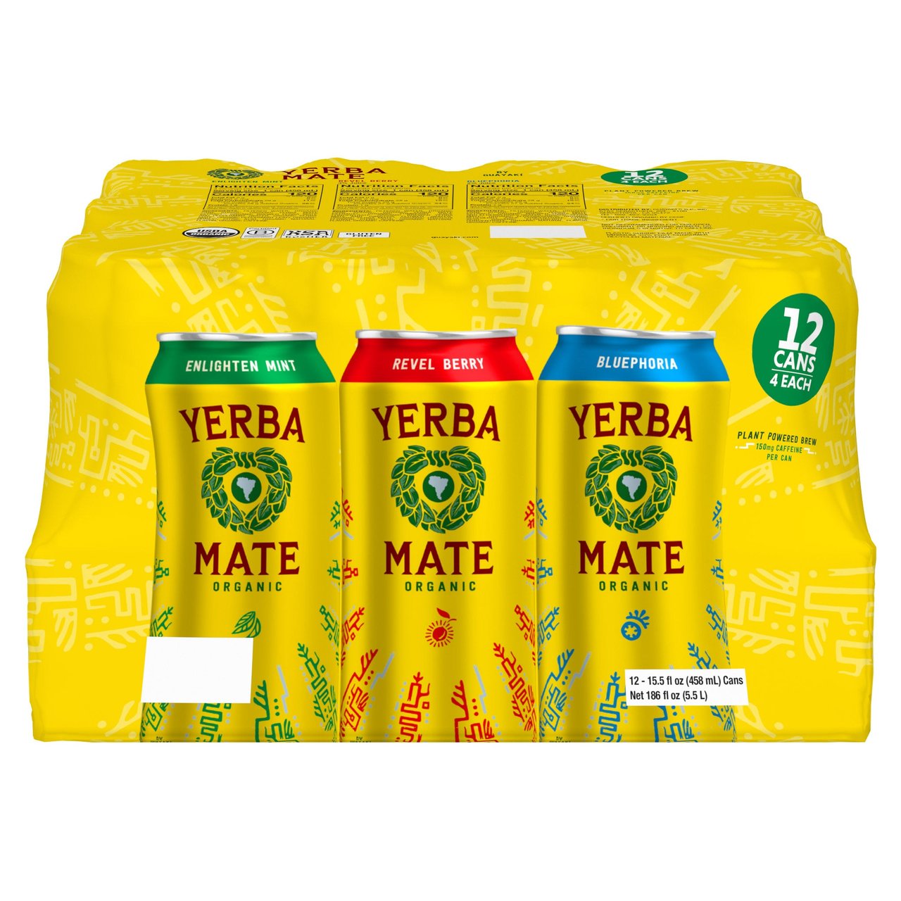 Organic Guayaki Yerba Mate Variety 12/15.5 oz - Image 1