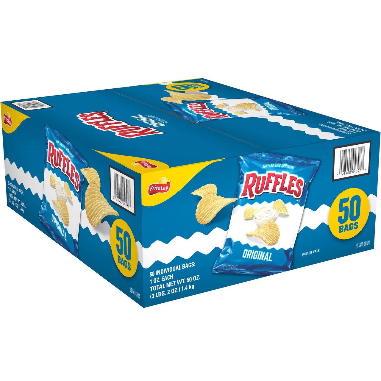Ruffles Original Potato Chips 50 CT/1 oz - Image 1