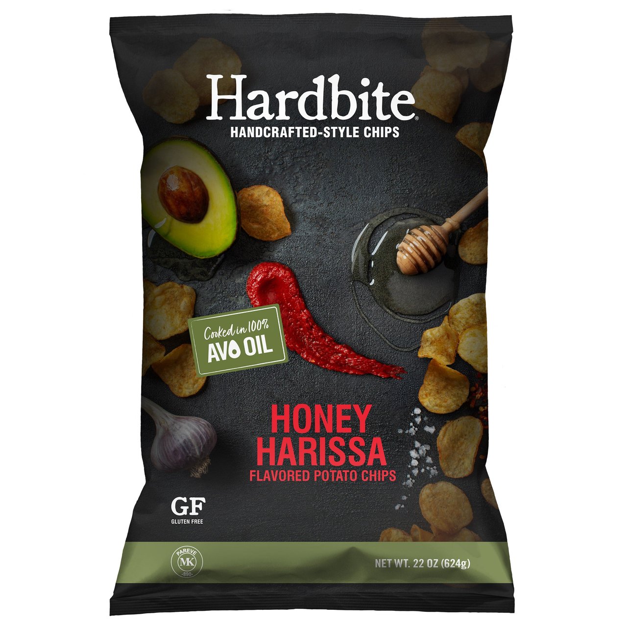 Hardbite Honey Harissa Chips 22 oz (1.375 lbs) - Image 1