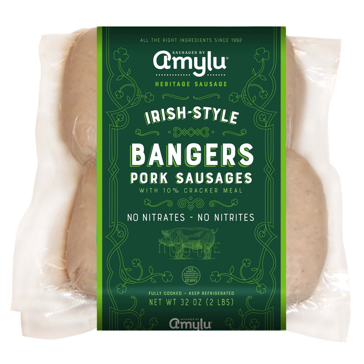 Amylu Irish Style Bangers 2 lbs - Image 1