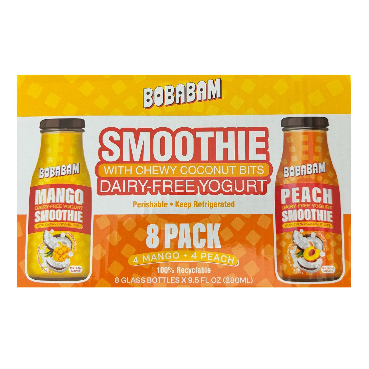 BOBABAM Non-Dairy Yogurt Drink 8-Pack, 9.5 oz Each - Image 1