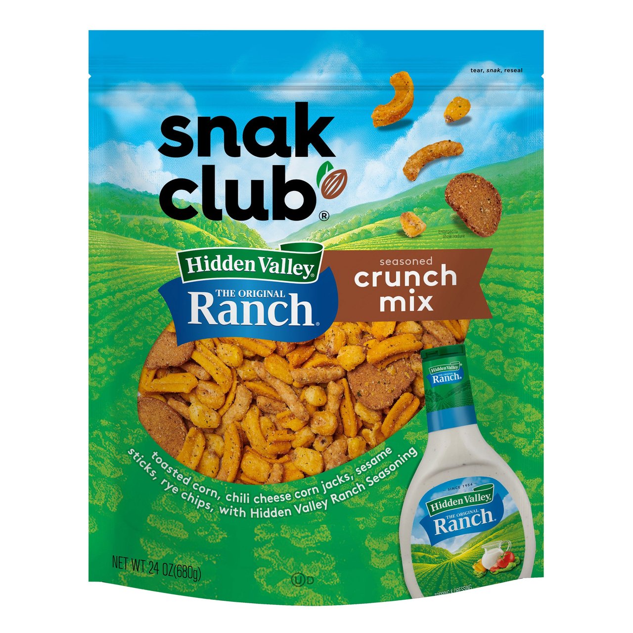 Snak Club Ranch Crunch Mix 24 Ounce Bag - Image 1