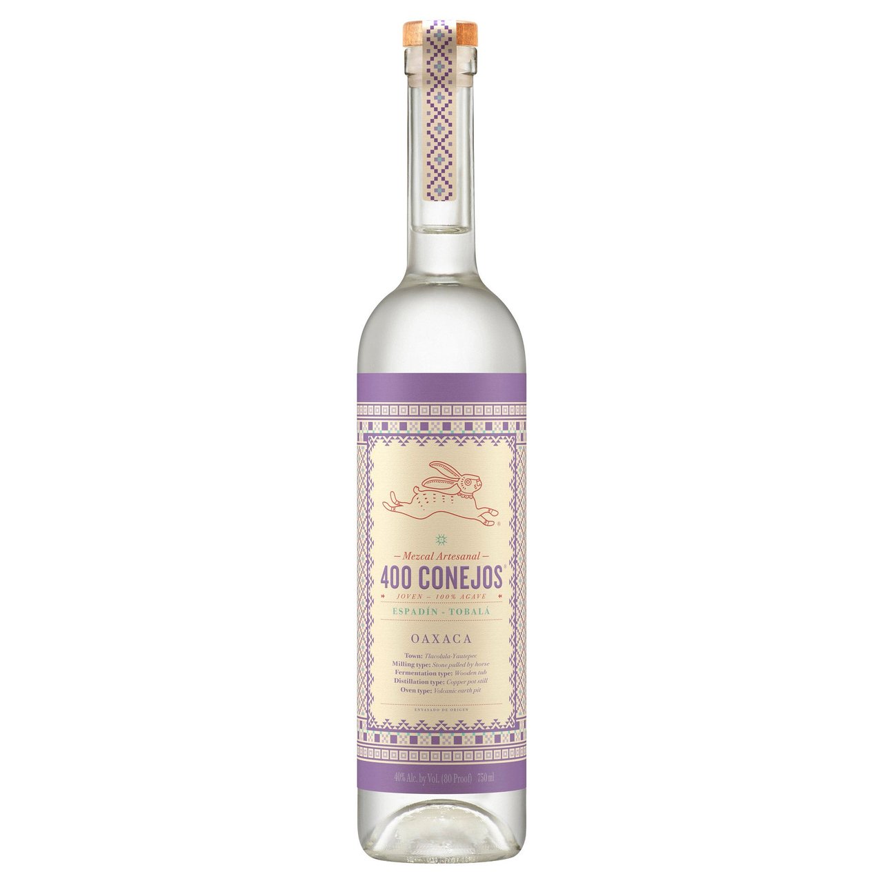 400 Conejos Tobalá Mezcal Oaxaca, Mexico 750ml