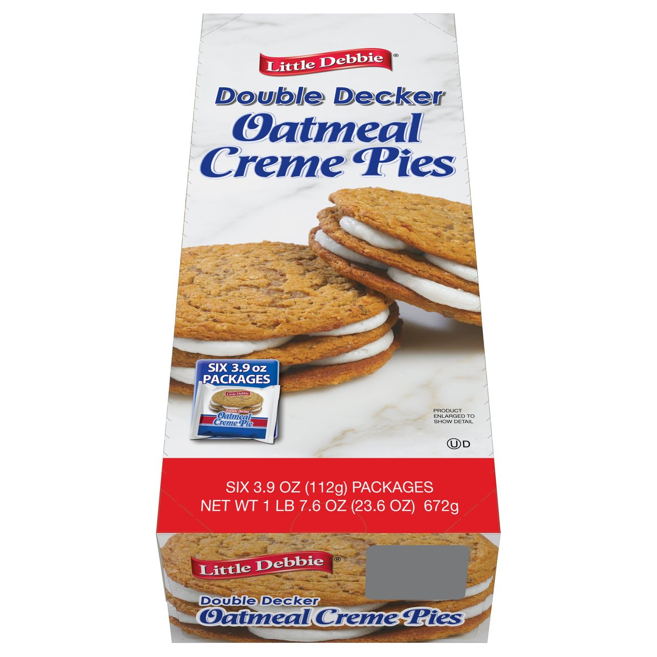 Little Debbie Double Decker Oatmeal Creme Pies 6/3.9oz