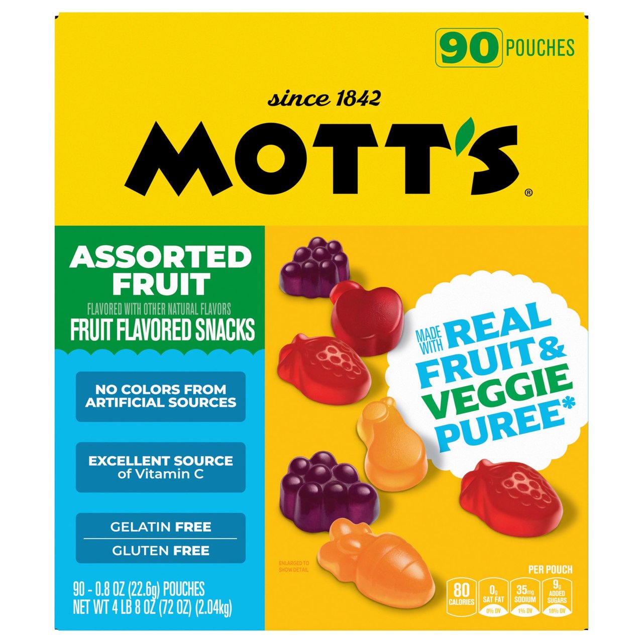 Mott's Fruit Flavored Snacks 90 Count Box - Image 1