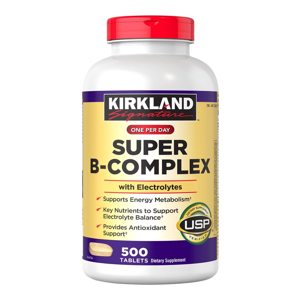 Kirkland Signature Super B-Complex with Electrolytes, 500 Tablets - Image 1