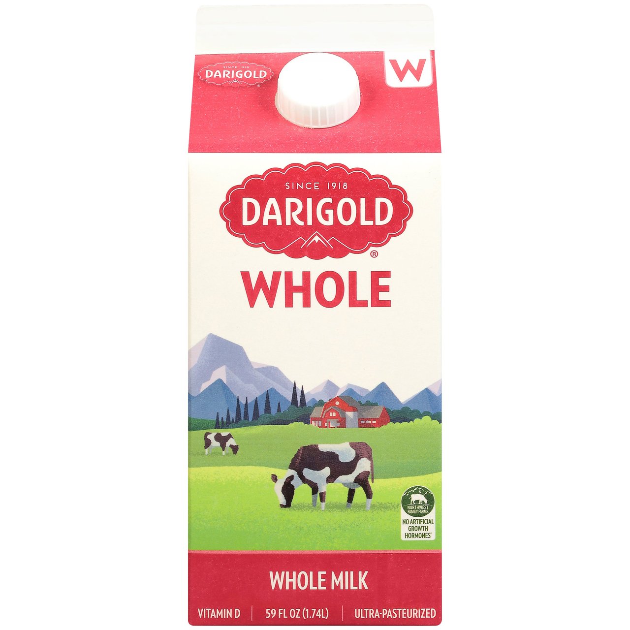 Darigold Homogenized Whole Milk, 4 x 59 oz - Image 1