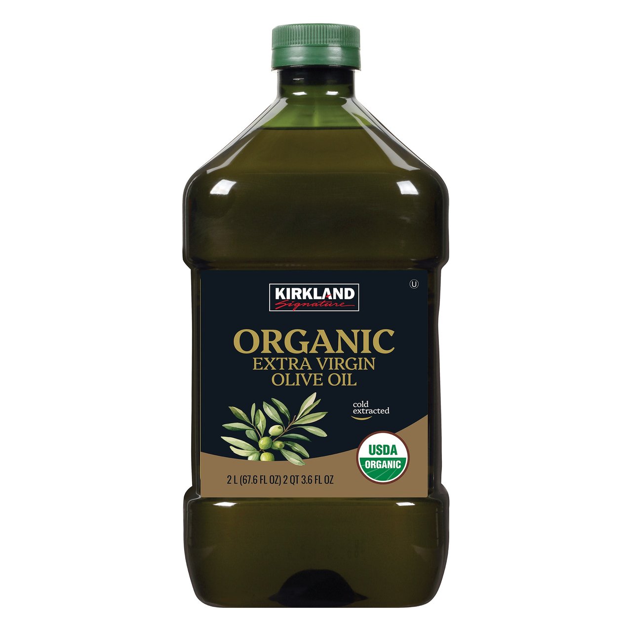 Kirkland Signature Organic Extra Virgin Olive Oil 2 Liter Bottle - Image 1