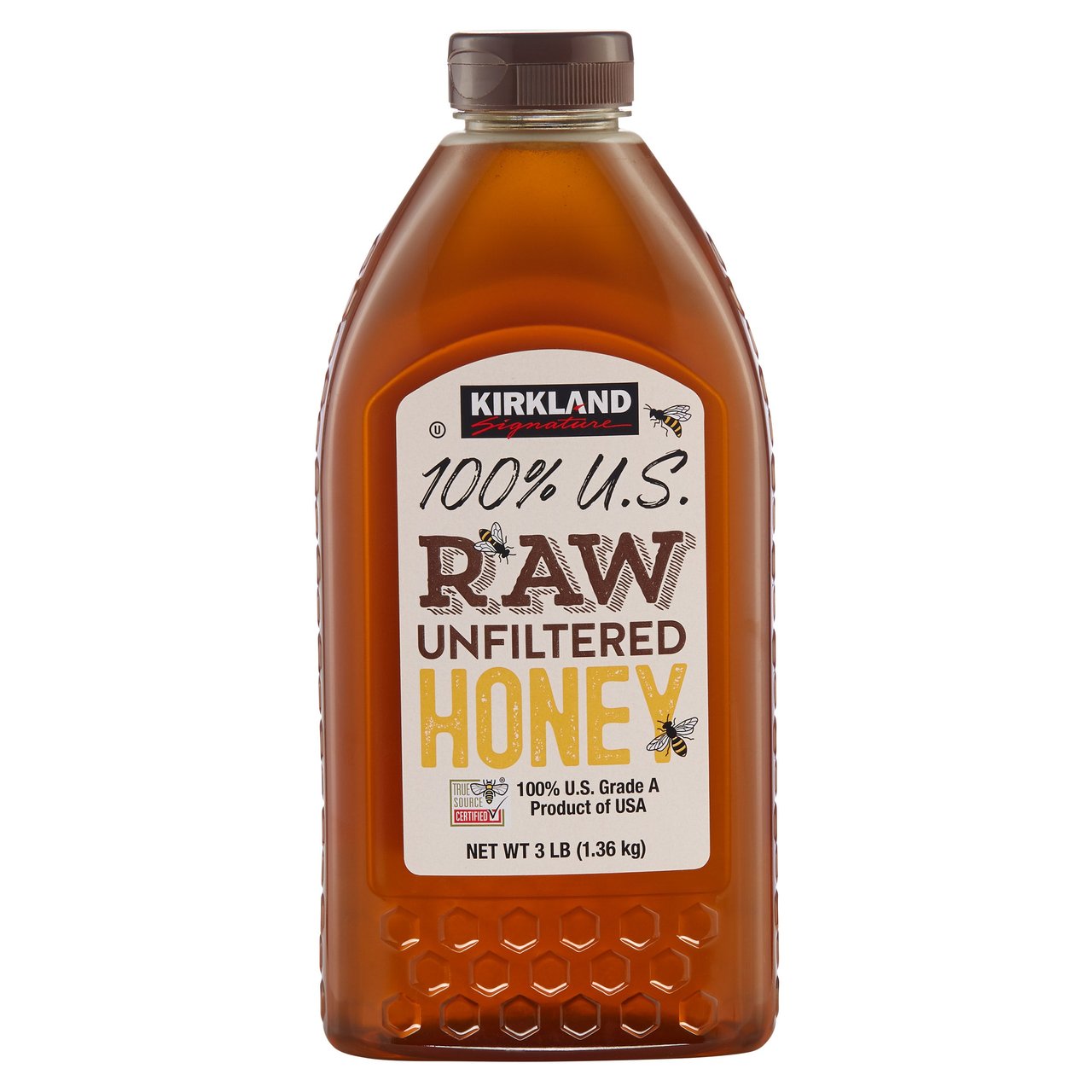 Kirkland Signature Raw USA Honey 48 oz (3 lbs) - Image 1