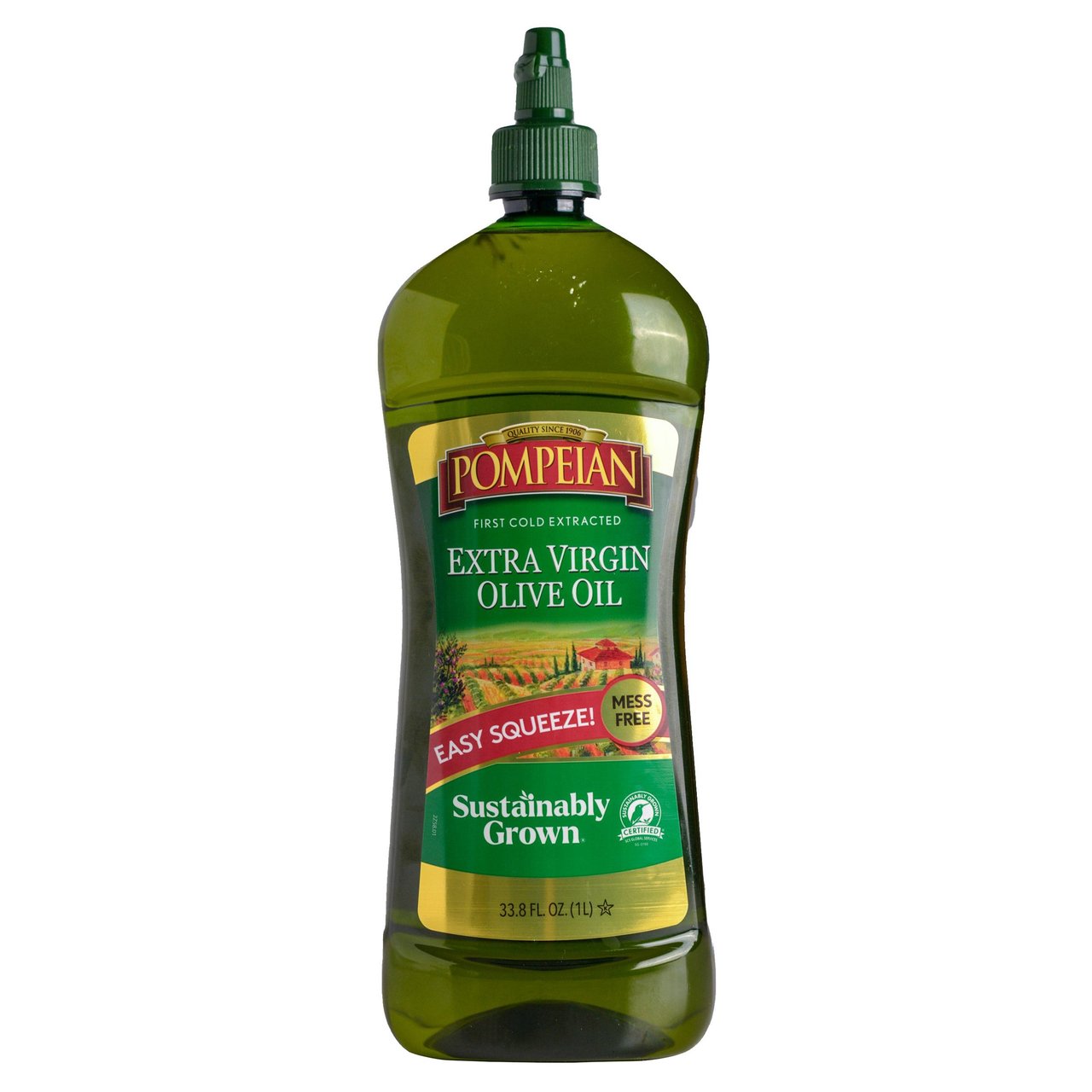 Pompeian Sustainably Grown Extra Virgin Olive Oil 33.81 fl oz - Image 1