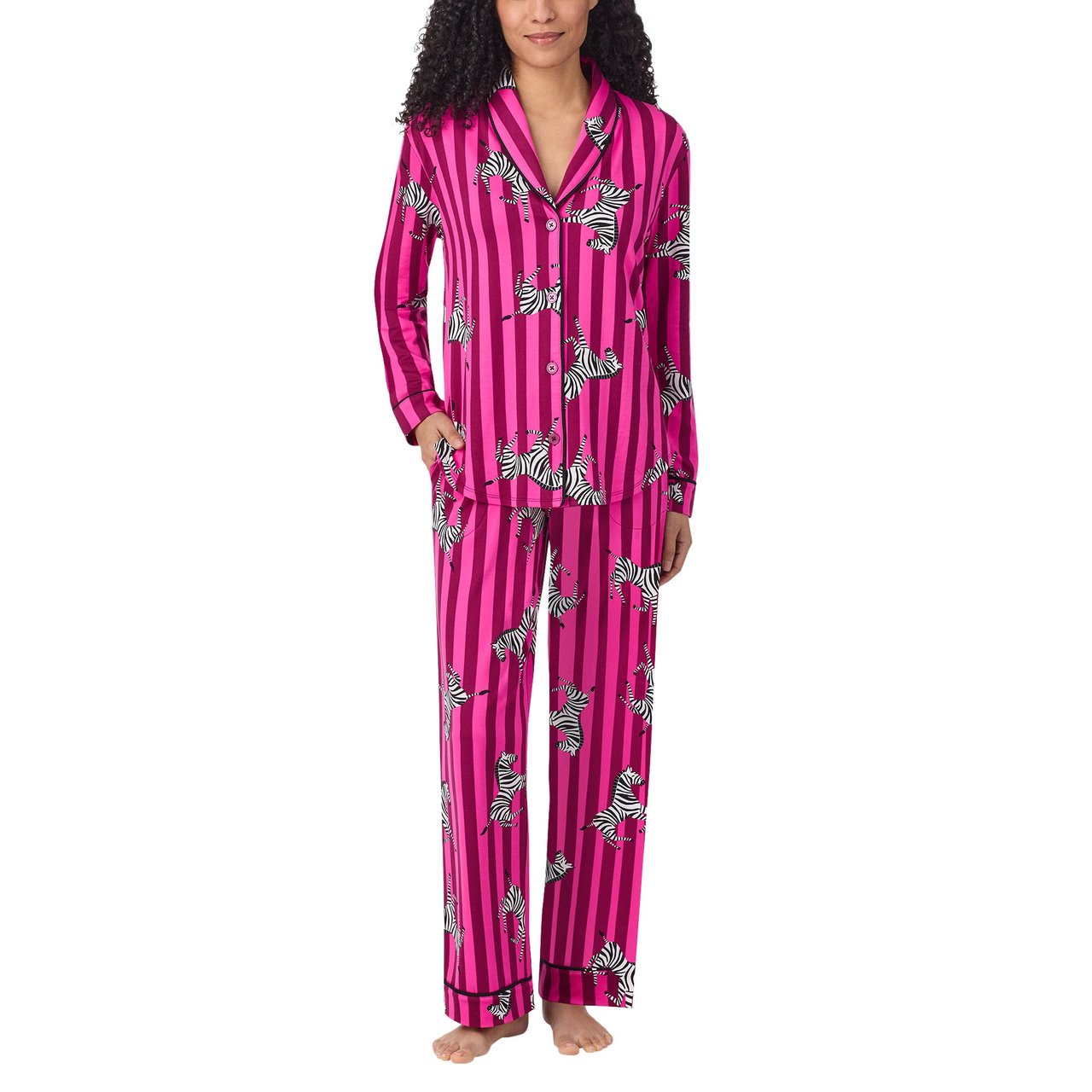 Room Service Women's Shawl Collar Pajama Set - Image 1
