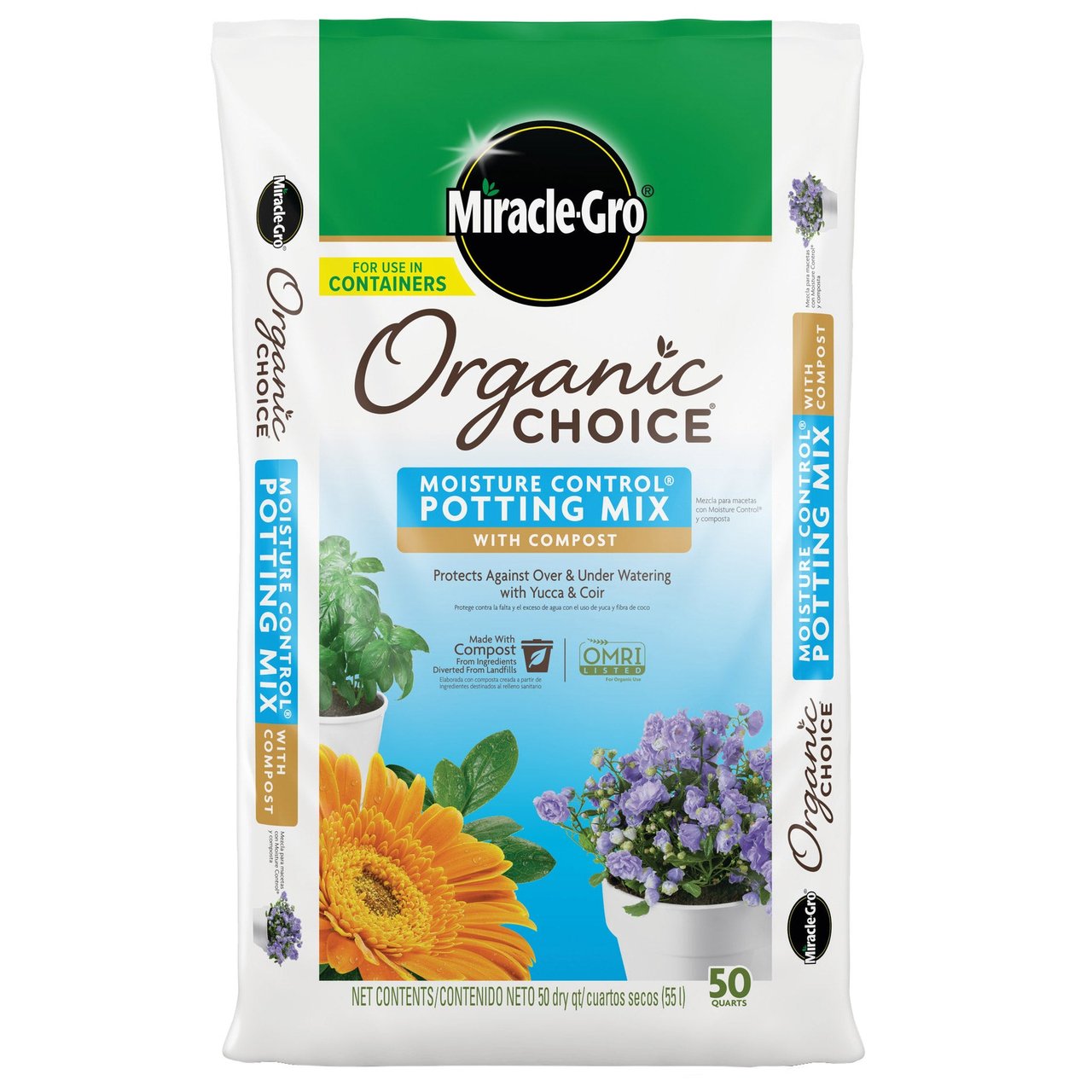 Miracle-Gro Organic Choice Potting Mix 50 Quart - Image 1