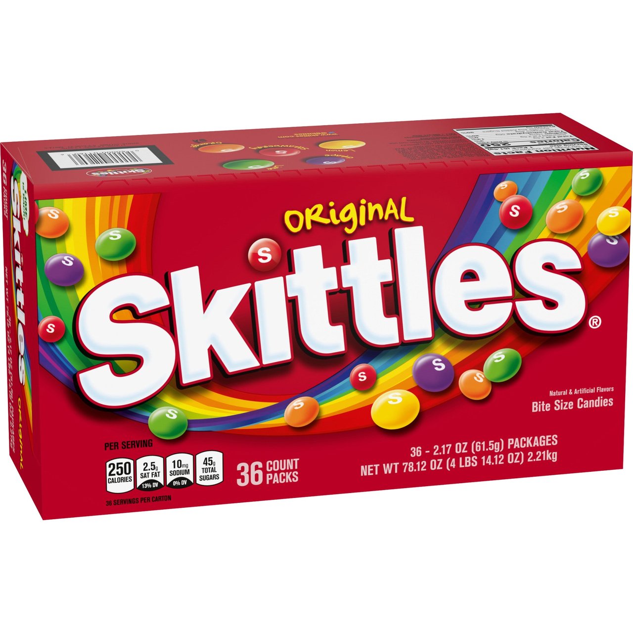 Skittles Original Chewy Candy, 2.17 oz, 36-Count - Image 1