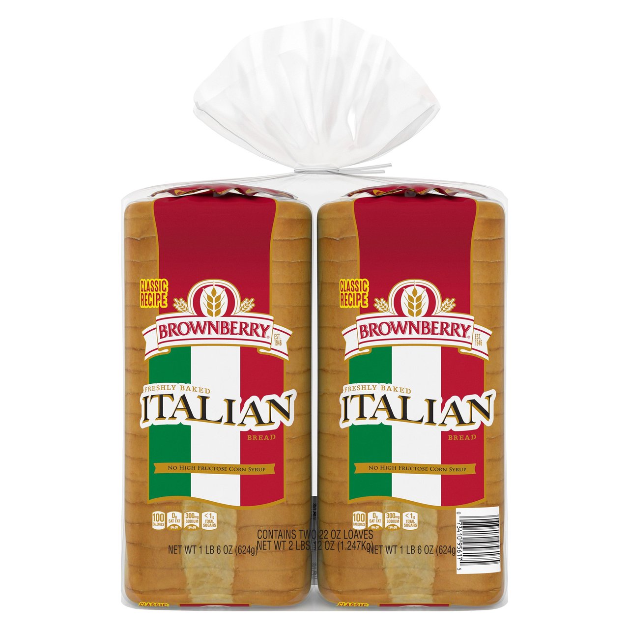 Brownberry Italian Bread, 2 Loaves / 22 oz Each - Image 1