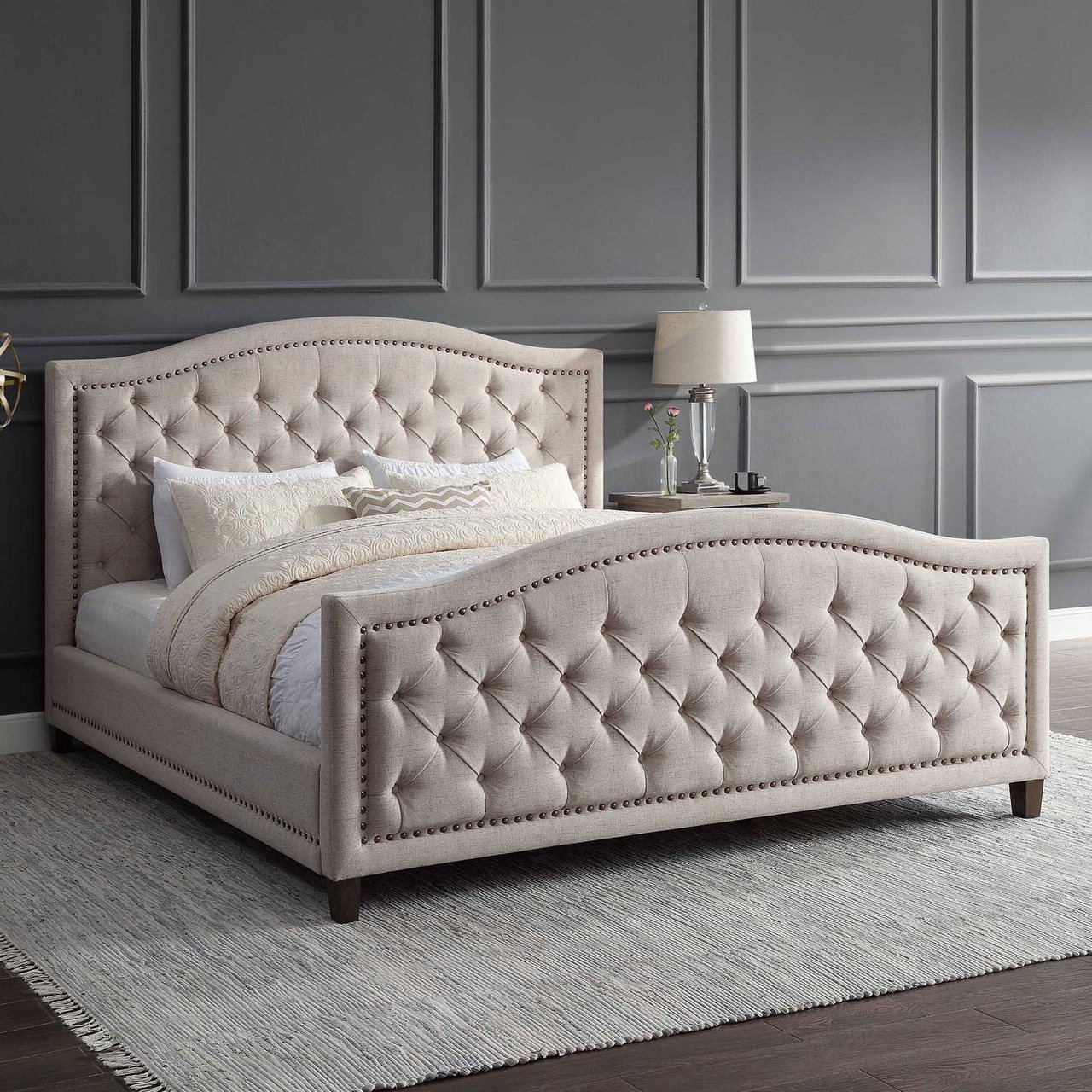 Thomasville Upholstered Cal King Bed - Image 1