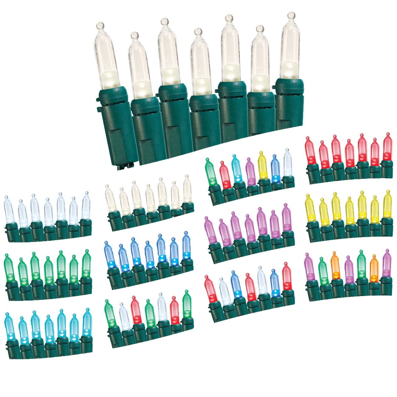 Sylvania Stay-Lit Color Action Light String 200 Count - Image 1