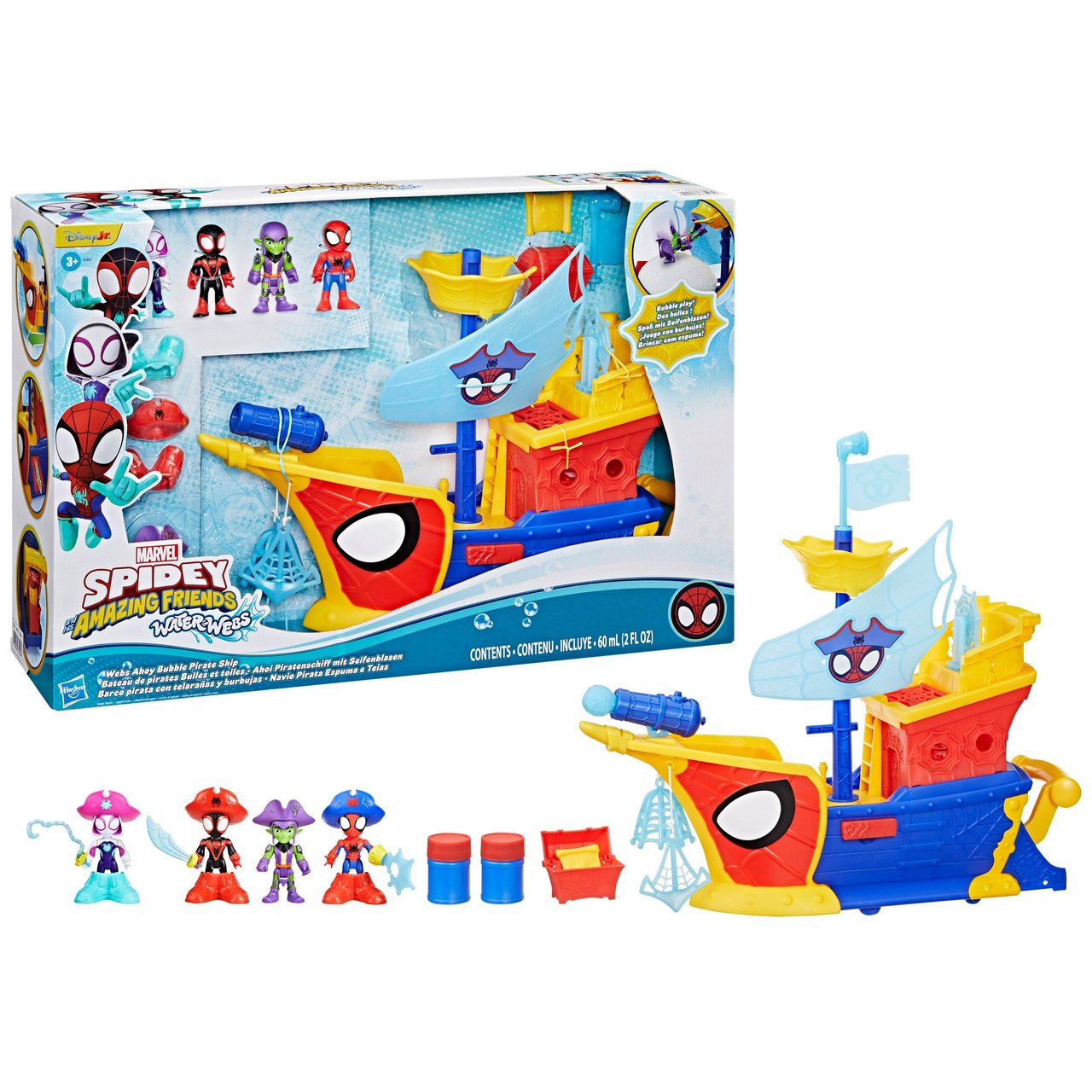 Spidey and His Amazing Friends: Water-Webs Bubble Pirate Ship - Image 1
